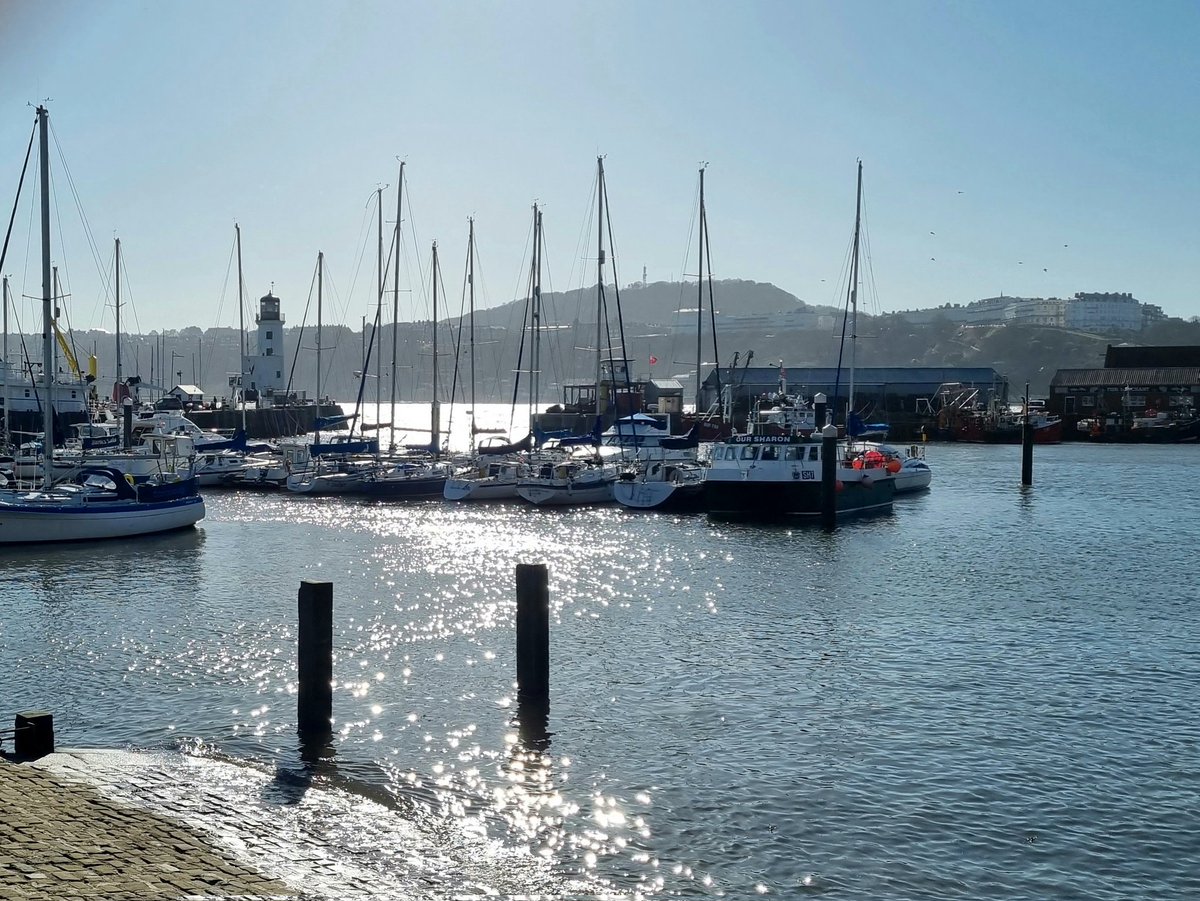 Scarborian's tweet photo. Bracing but beautiful in South Bay today. Still managed a lemon top 99 though. 🍦Had to be done. #nevertoocoldforicecream https://t.co/sQydL5UHjf