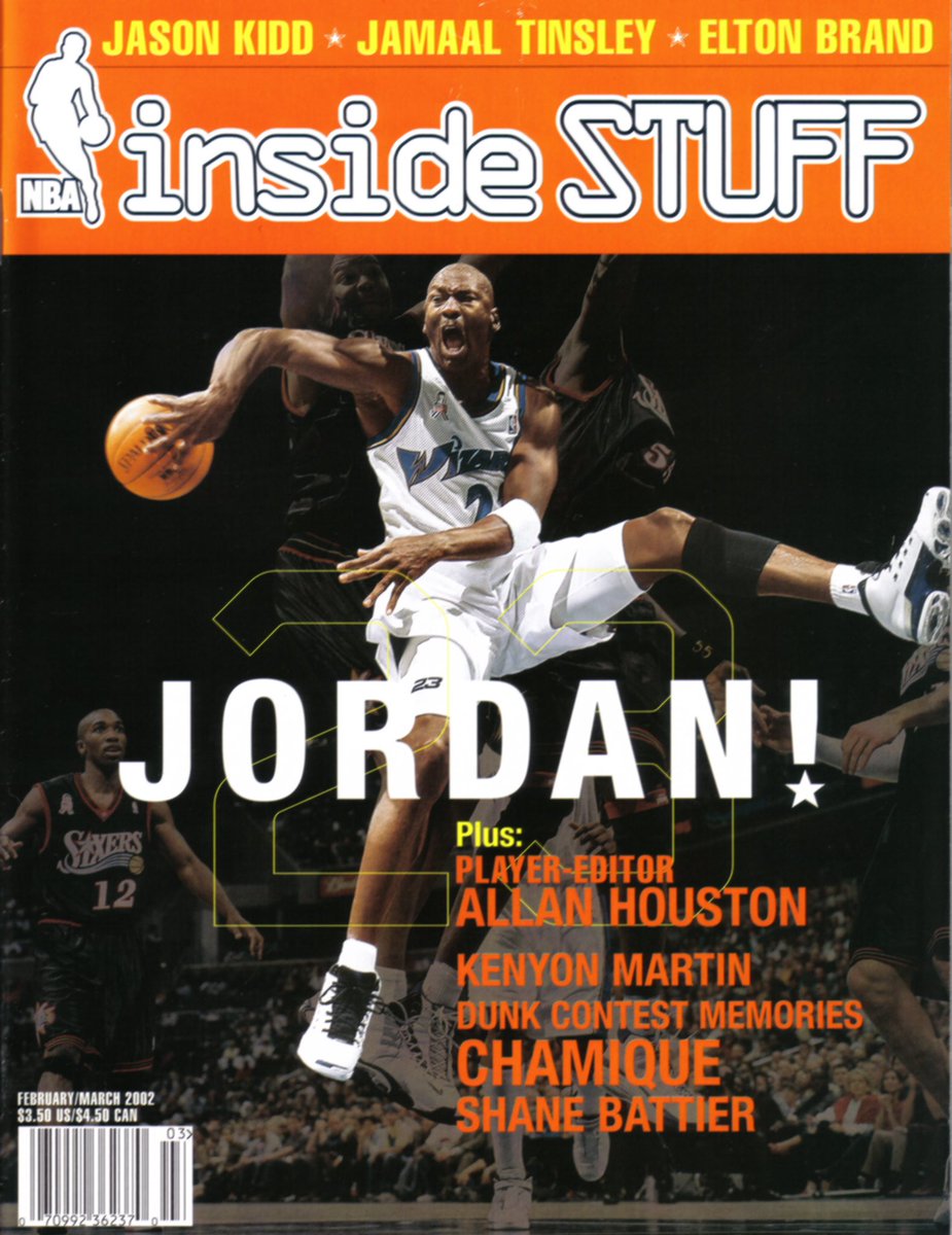 NBA Inside Stuff, Volume 11 No., 2 February/March 2002 #Jumpman #JumpmanHistory #MichaelJordan #Jordan #AirJordan #Washington #Wizards #NBA #NbaInsideStuff #InsideStuff