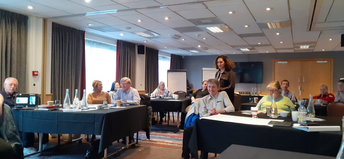 MichaelAdamson5's tweet photo. Amidst the turbulence of the world, volunteering in @brcs continues. 
Gr8 to join National Volunteer Convention to discuss our future volunteer engagement strategy. Fab people committed to our humanitarian cause, sharing our Fundamental Principles with volunteers around the world https://t.co/ZzSgTYsQLf