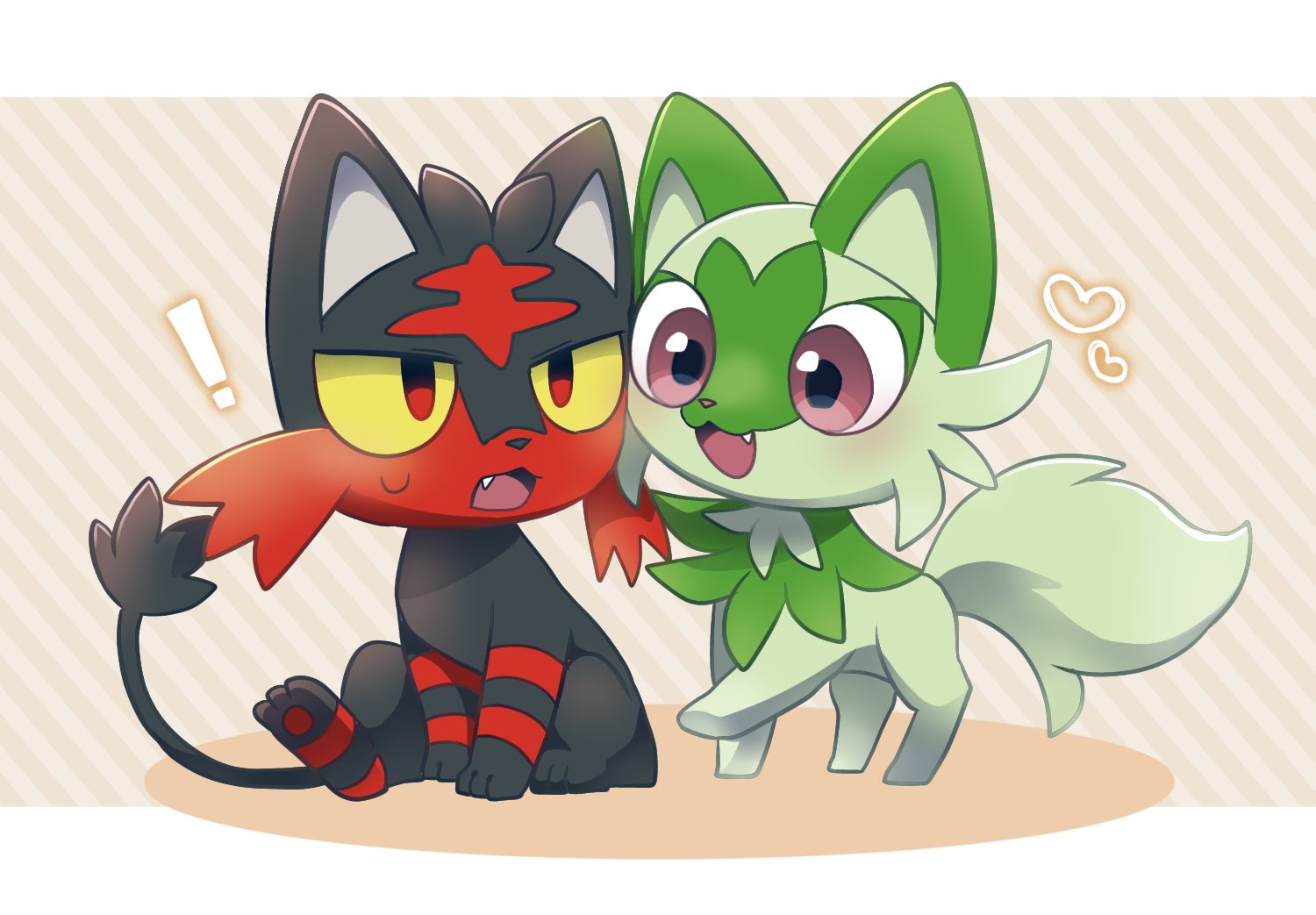 めっきゃる Art Raffle ポケモンsv 猫御三家のニャビーとニャオハ ニャオハちゃんかわいい T Co Ywkdq4p8xu Twitter
