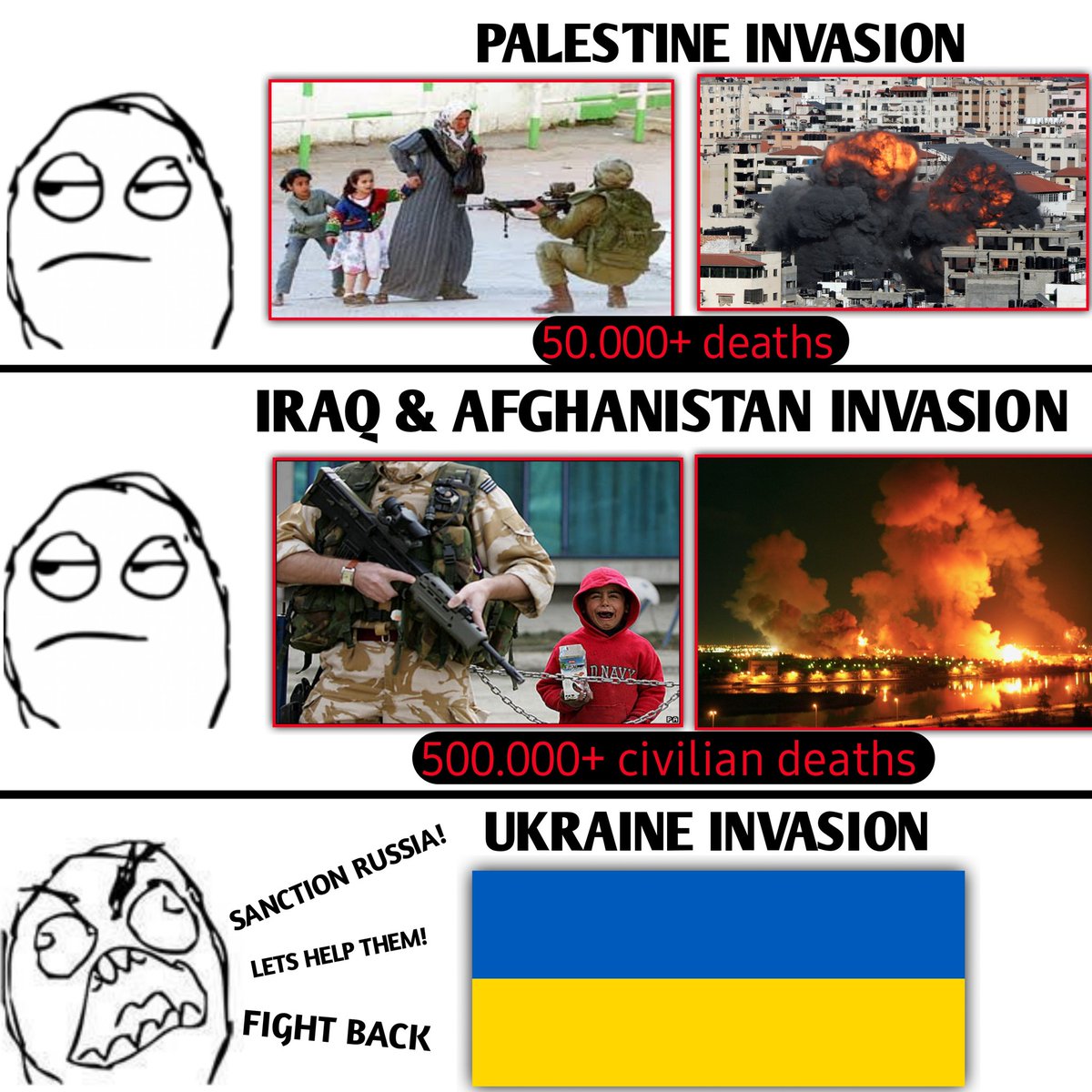 One_Dawah's tweet image. Western Hypocrisy at its finest 
#UkraineRussiaWar #Ukraine