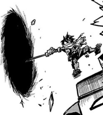 it’s as if he has been pulled off the stage by a comically large cane