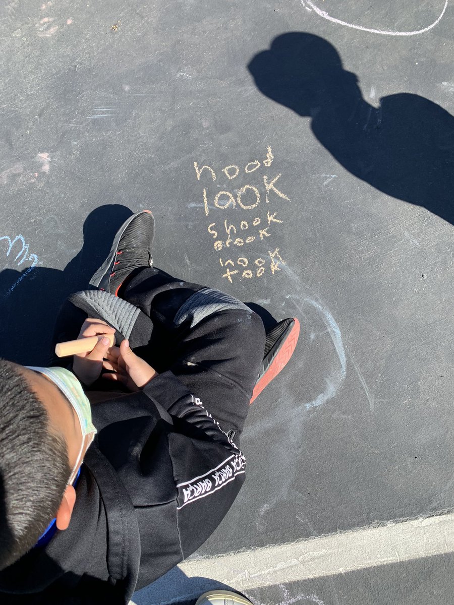 Such a beautiful morning. We decided to practice our spelling words outside. <a href="/Columbia_VVUSD/">Columbia Elementary</a>