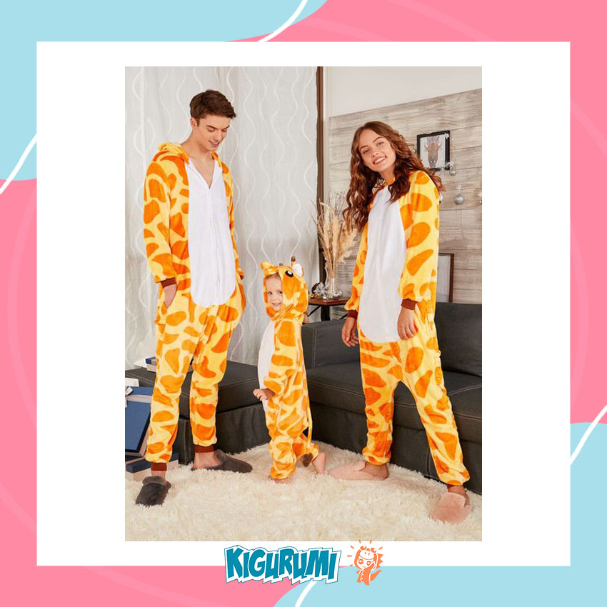 Happy family in giraffe kigurumi onesies🦒
Shop now: kigurumi.co