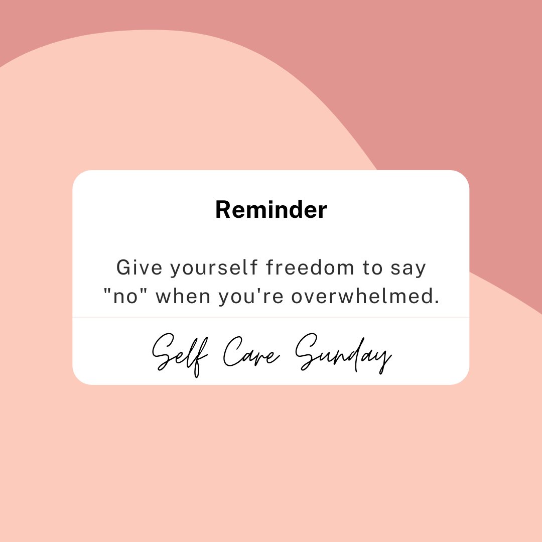 WeighandWin's tweet photo. #SelfCareSunday - Say "no" when you're feeling energy-depleted so you can recharge. https://t.co/gYYQvnUOmc