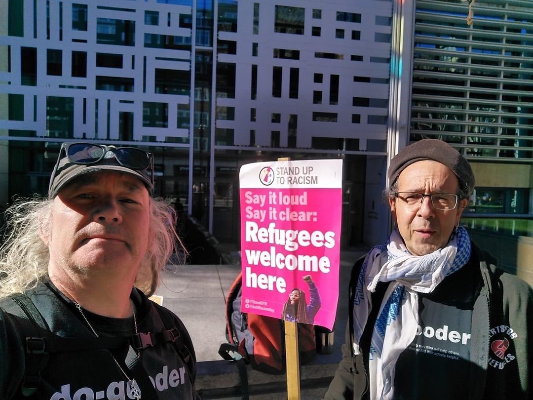 herts_refugees's tweet image. HfR are at the Home Office to demonstrate against the anti-refugee Nationality &amp;amp; Borders Bill. 

We need to welcome refugees fleeing war &amp;amp; terror, not treat them as criminals. 

#NationalityandBordersBill #PatelMustGo