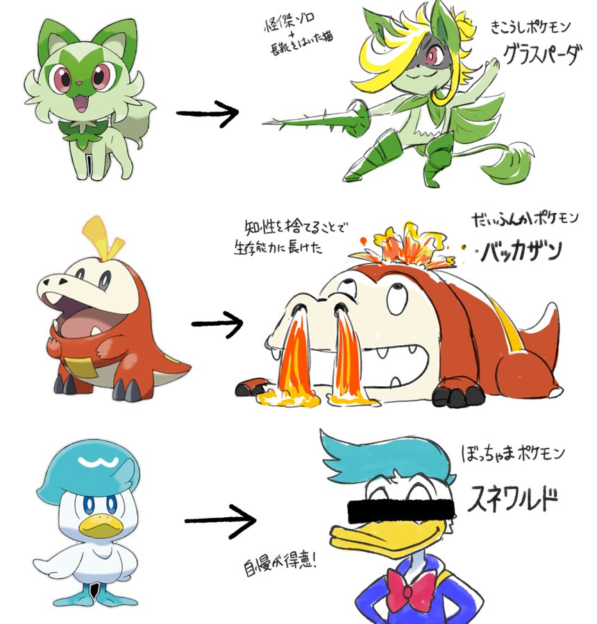 ポケモン新作 どうなる 新御三家の最終進化予想が早くも過熱 スカーレット バイオレット 超絶 厳選 ニュースまとめch
