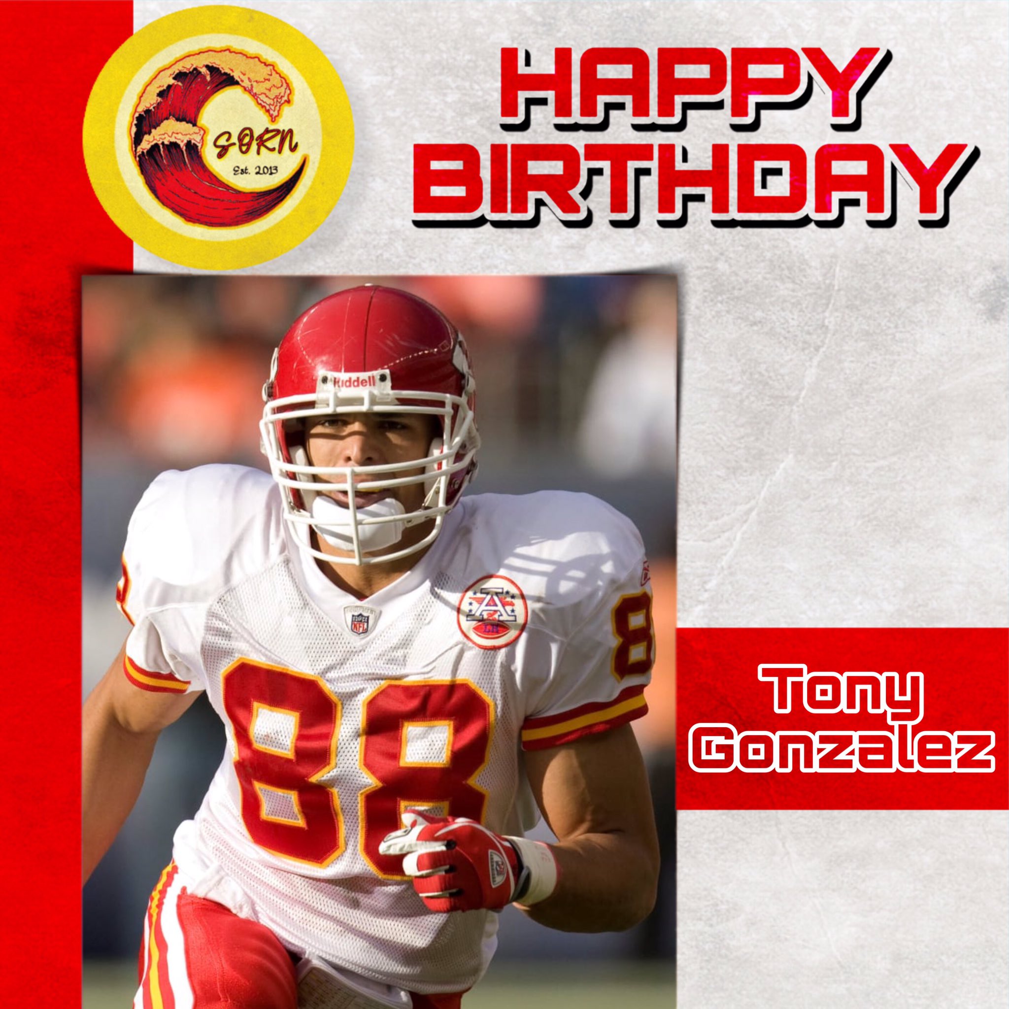 Happy Birthday to one of the greatest tight ends of all-time, Tony Gonzalez!  | 