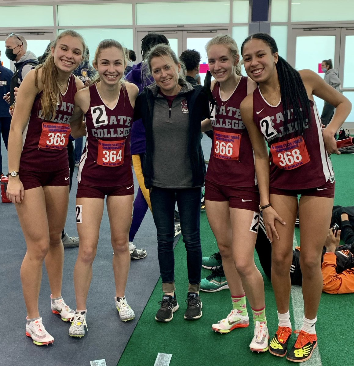 These Young Women Won GOLD!!! Way to GO! Marlee Kwasnica, Chloe Poindexter, Natalie Koncoski, and Grace Morningstar!!! 👏🌟🎉🥇 4x8 Greats!!! ⏱🏆🔥 #SCTF ❤️