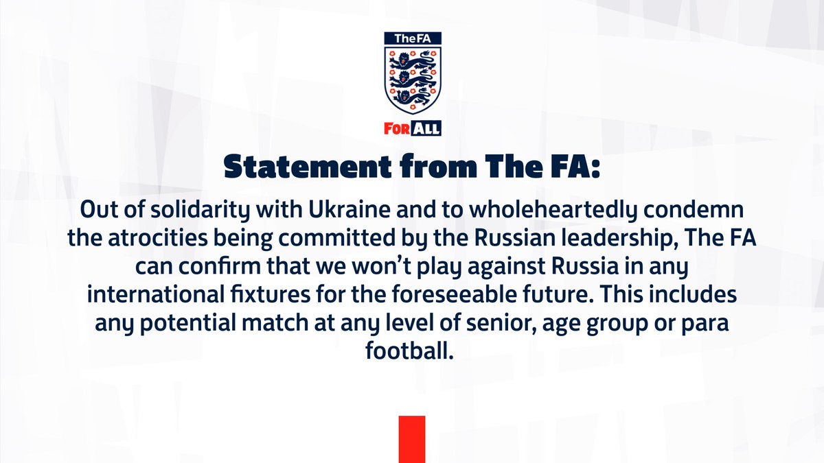 Statement from The FA: