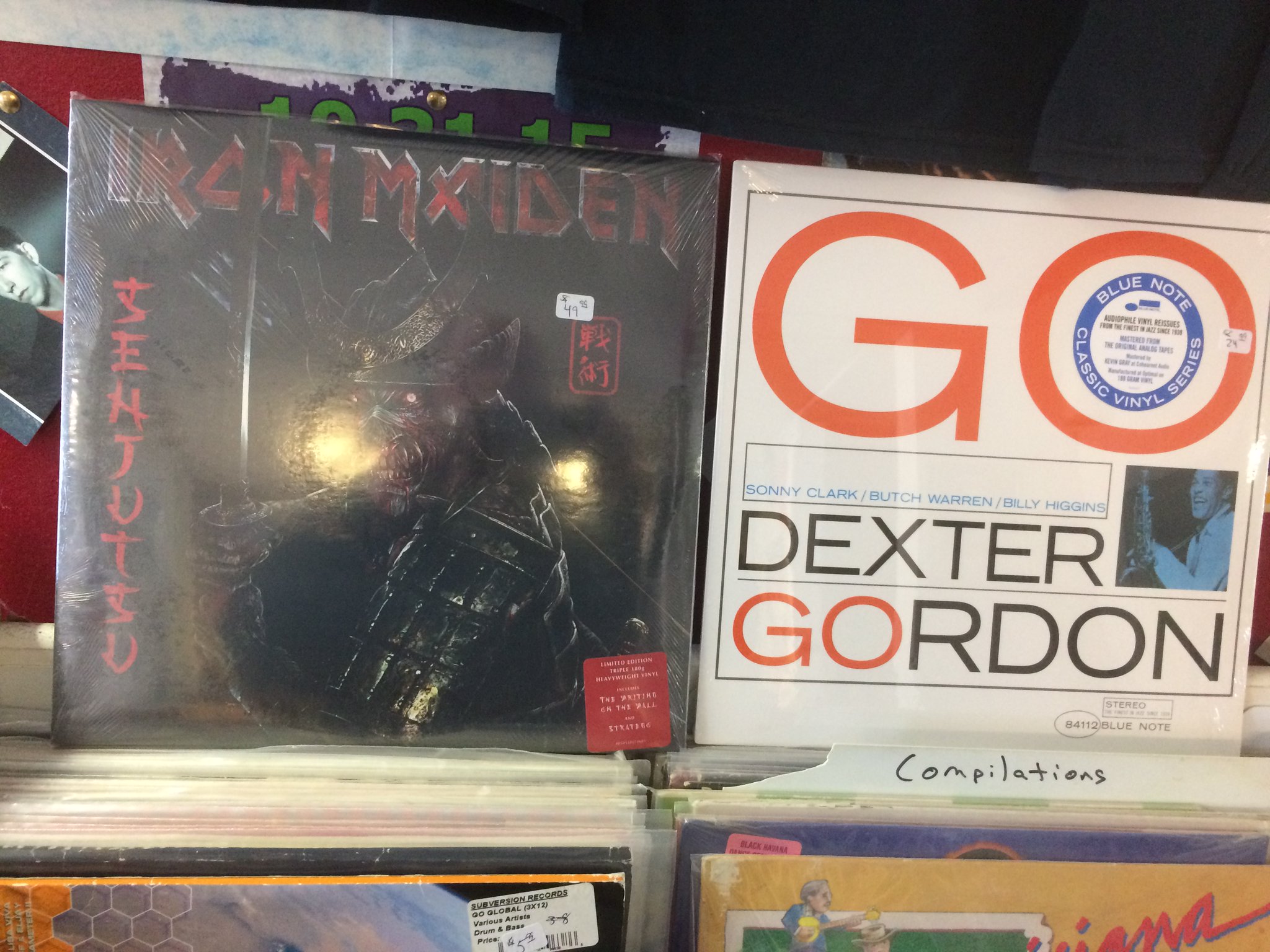 Happy Birthday to Adrian Smith of Iron Maiden & the late Dexter Gordon 