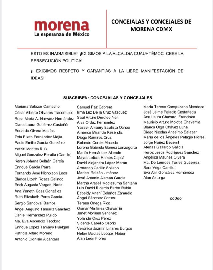 Exigimos respecto y garantías a la libre manifestación de ideas!! 
<a href="/PartidoMorenaMx/">Morena</a>