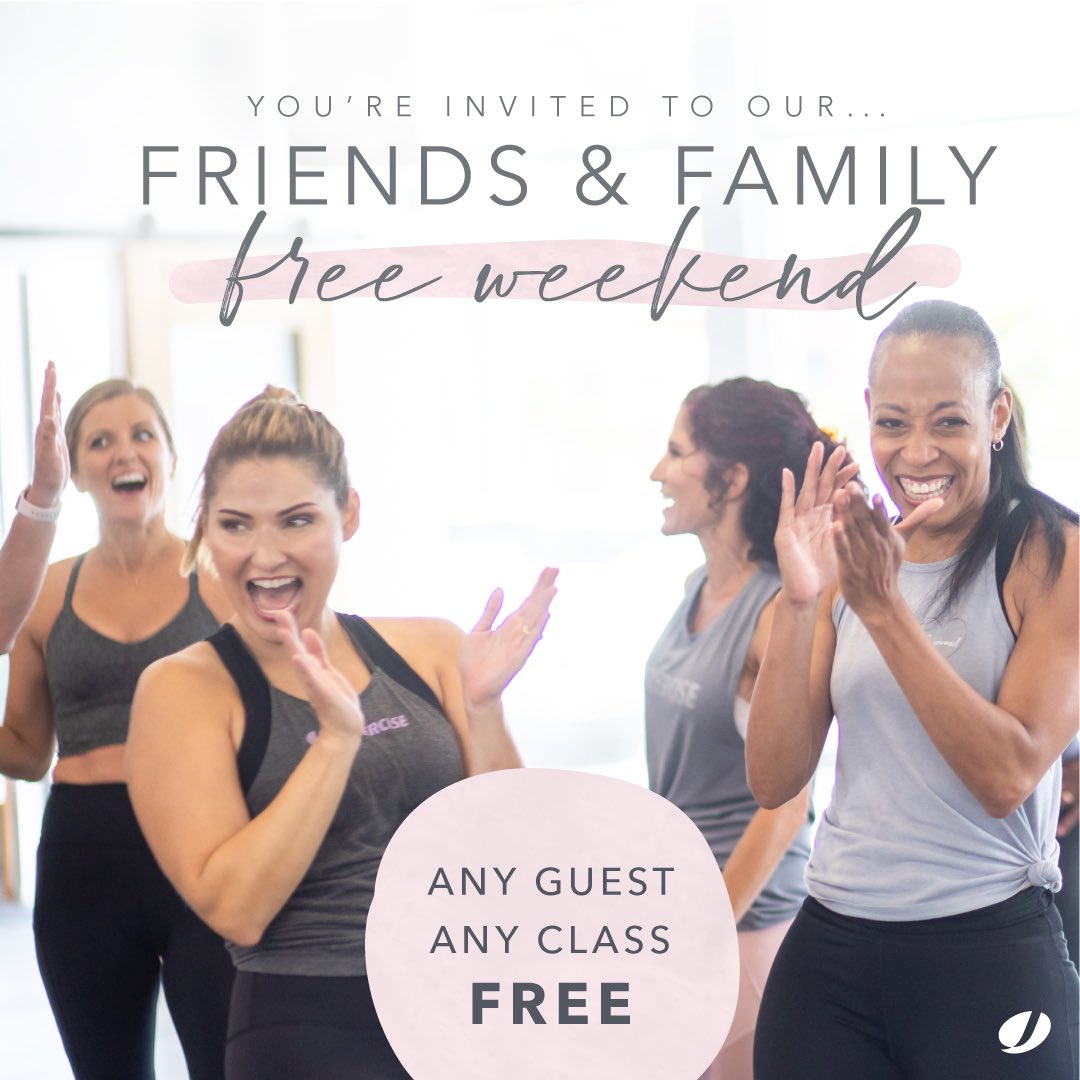 JazzerciseCarr's tweet photo. You are invited to join us for FREE classes during our Friends &amp; Family 
Weekend. Join us anytime for class Friday, March 4th to Monday March 7th. See our schedule at: https://t.co/DMChgXMst4 
#jazzercise #jazzercisecarrollton 
#freefitnessclass #getfitcarrollton #carrolltontx https://t.co/aqk70B5OAl