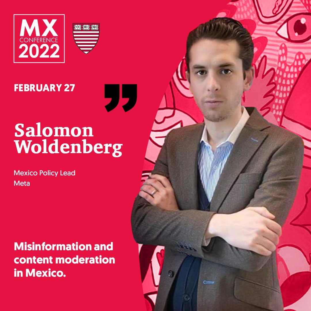 HarvardHUMAS's tweet photo. A las 12 MEX @ilunapla, @tumbolian, María Andrea Valles #GoogleMX y Salomón Woldenberg #MetaMX hablarán cómo combatir la desinformación y proteger los derechos de los usuarios en internet.
Mesa organizada y moderada por @rodrigo_ptf.
Acceso virtual en https://t.co/JQAec6HxvB. https://t.co/OBl8thu5HL