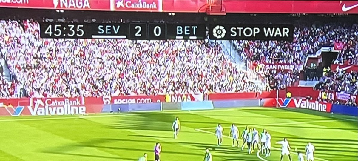 Charlarsam's tweet photo. #stopwar #sevbet #LaLiga 🇺🇦 https://t.co/5fVoVP0ZF6