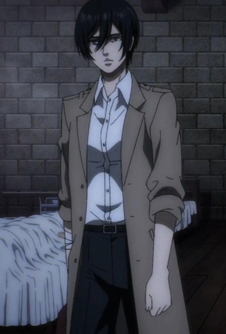 ymirwfreckles's tweet photo. living for mikasa’s kenny the ripper era 😩😩 #aot #MikasaAckerman https://t.co/Sf5YekAvOd