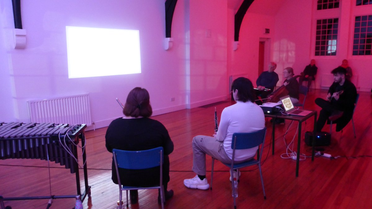 NoLightsProject's tweet image. A big thank you to all who came yesterday to hear (and see) Rob Casey's "Beating the Walls", a mixed-media composition for projection, ensemble and electronics using Derry’s city walls as a score.
