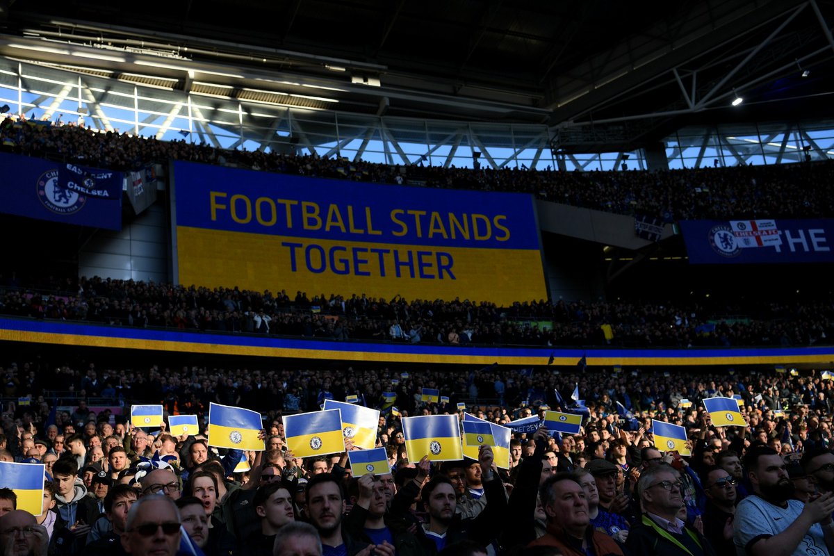ChelseaFC's tweet photo. Football stands together. https://t.co/PyroAQrqaC