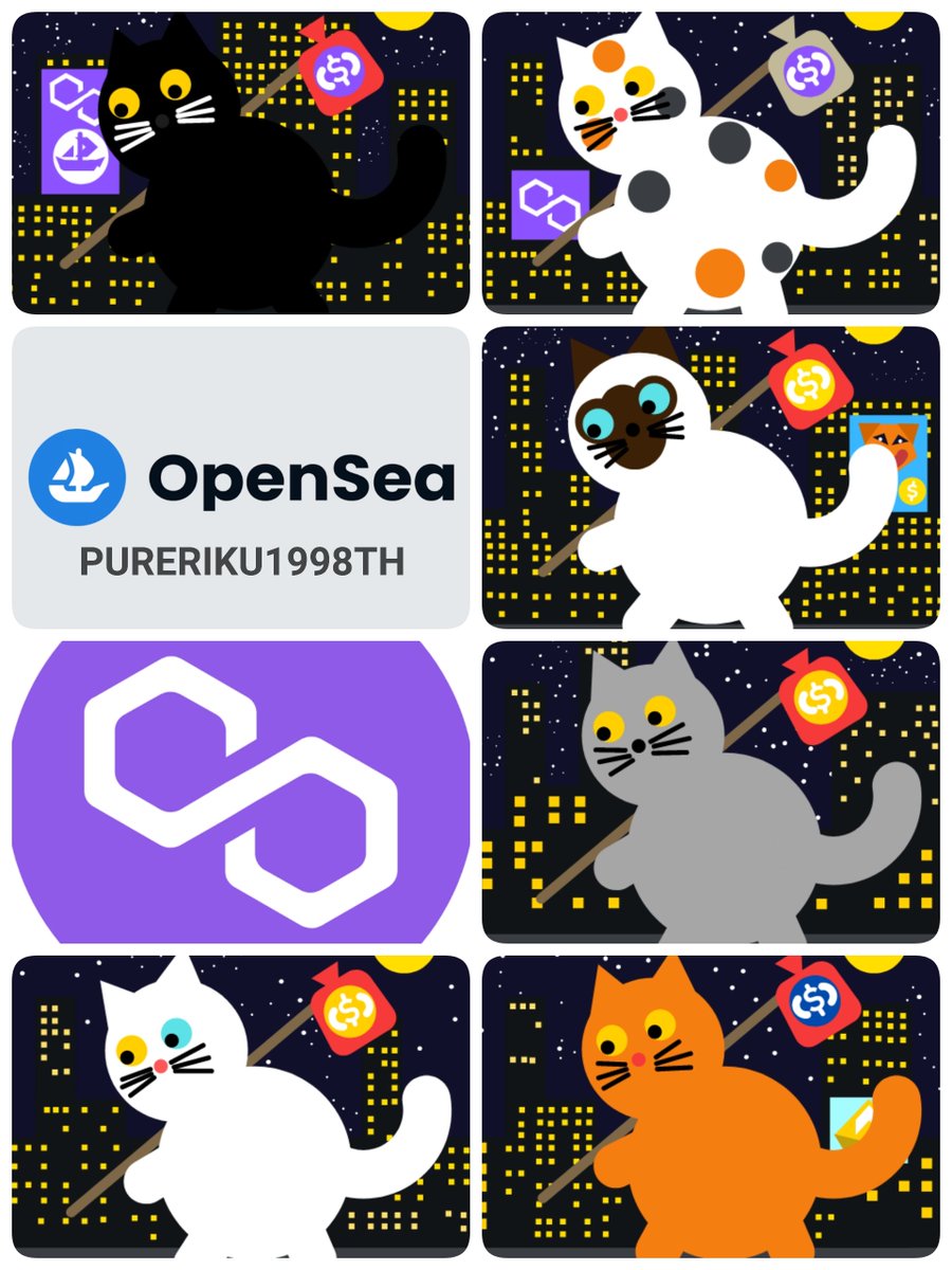 I Drop New Collection On My Opensea ( Polygon )
"Pilgrim Cat in Night Light City"
I Set Price 0.006 ETH on Polygon 
Ready to view and Buy Now.
: opensea.io/collection/pil…
#NFTCommunity #NFTTHAILAND #NFTThaicommunity #nftart #NFTthaiartist #PolygonNetwork #OpenSeaNFT #NFTProject