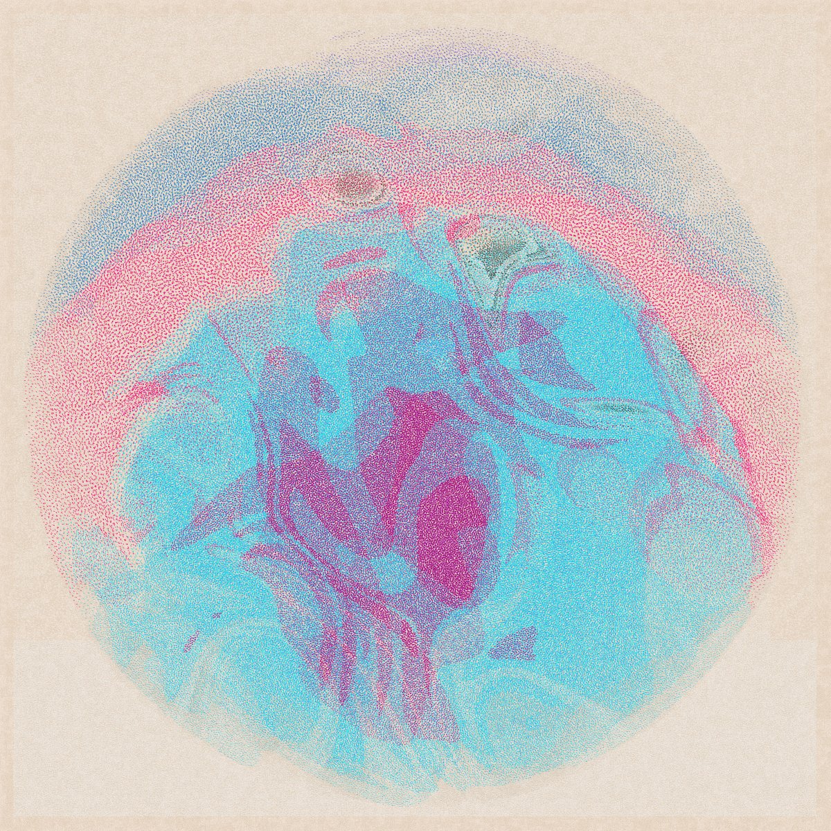 nudoru's tweet image. Limiting the warping to the center is giving very nice results ... #generativeart #generative #fxhash