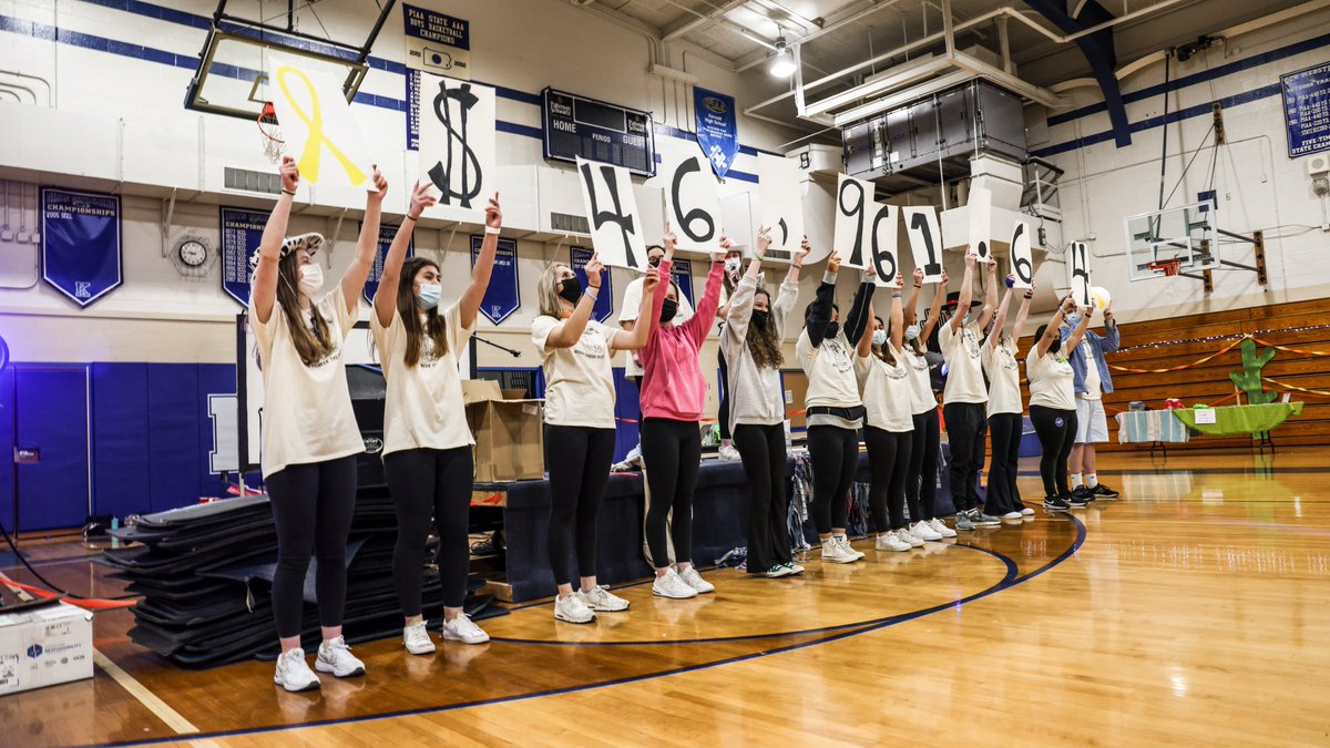 KCSDDistrict's tweet photo. On Friday, @KHSMiniTHON rallied for eight hours and raised $46,961.64 for the kids! We’re so proud of the many students, staff and community members who joined @fourdiamonds’ fight against childhood cancer. Congratulations, @KCSDKennettHS! 🎗 https://t.co/FYfcaauSnf