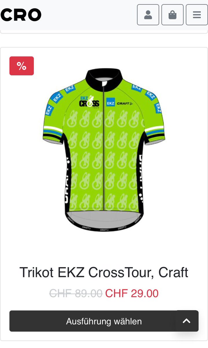 Final SALE! 
Our cycling jersey of <a href="/CraftSportswear/">Craft Sportswear</a> for only 29 CHF (shipping world wide)! 
Click and buy now:
crossroads-gmbh.ch/produkt/leader…
