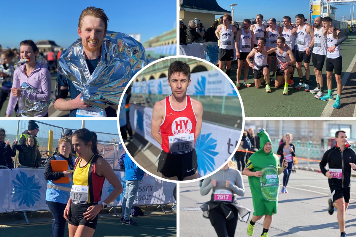LIVE: Thousands of people finishing the Brighton Half Marathon bit.ly/3hkKNHN #albasussex