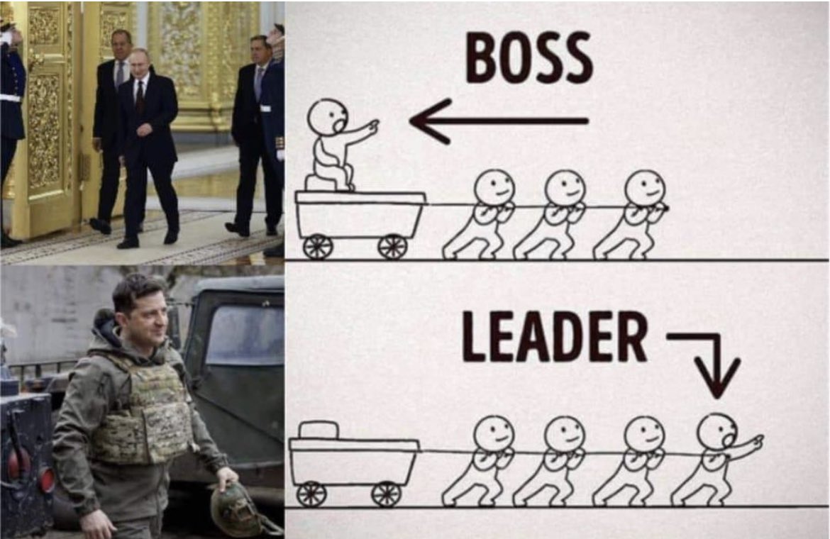 The difference between brave and dignifying leadership and the total opposite #leadership #courage #StayStrongUkraine