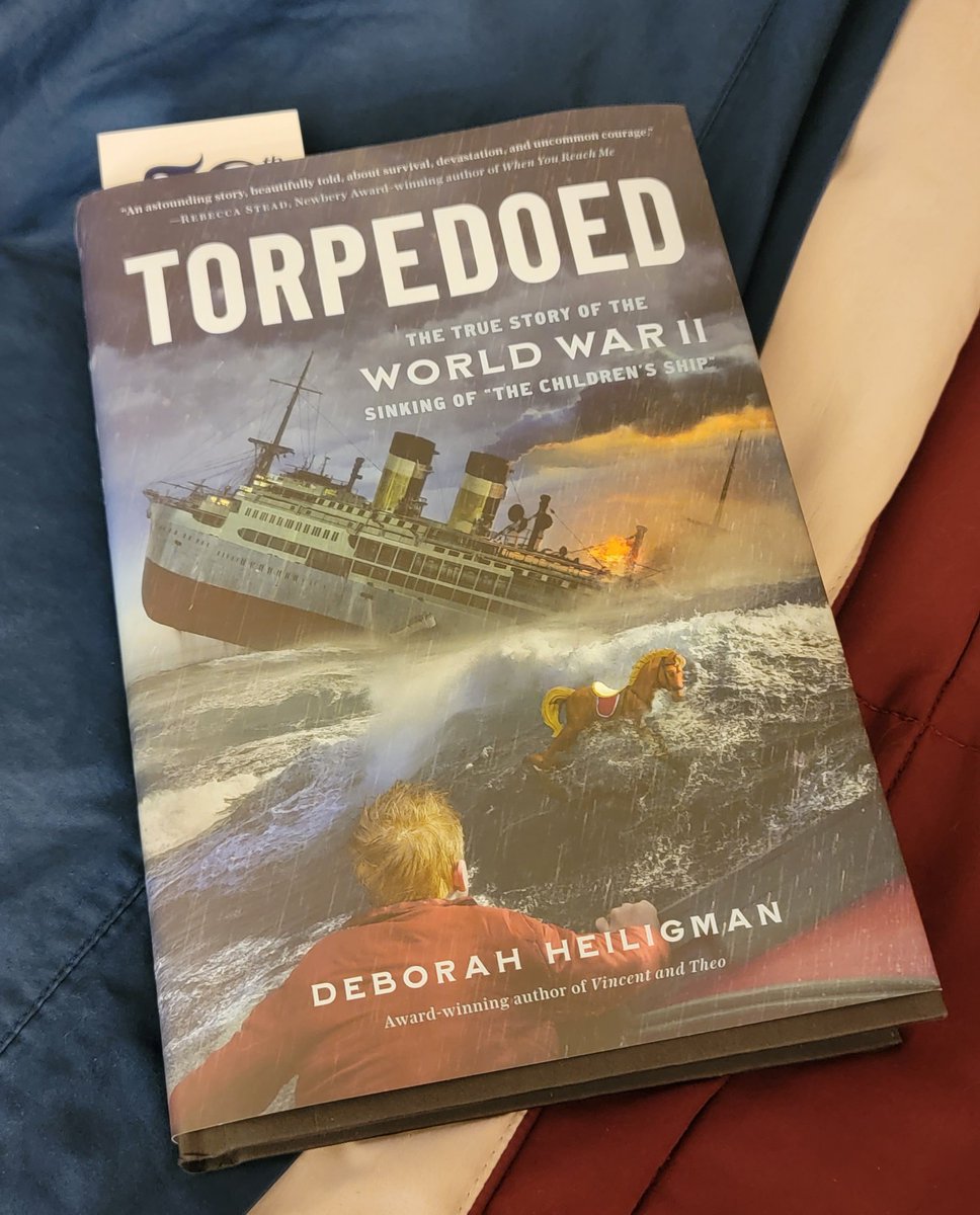 @DHeiligman @LiftBridgeBooks @MacKidsBooks Not only took a photo, also took it home. Wanted to own a hardcover copy of Torpedoed (already own the Kindle version), so when we hopefully meet someday, I can ask you to sign it for me. 😊