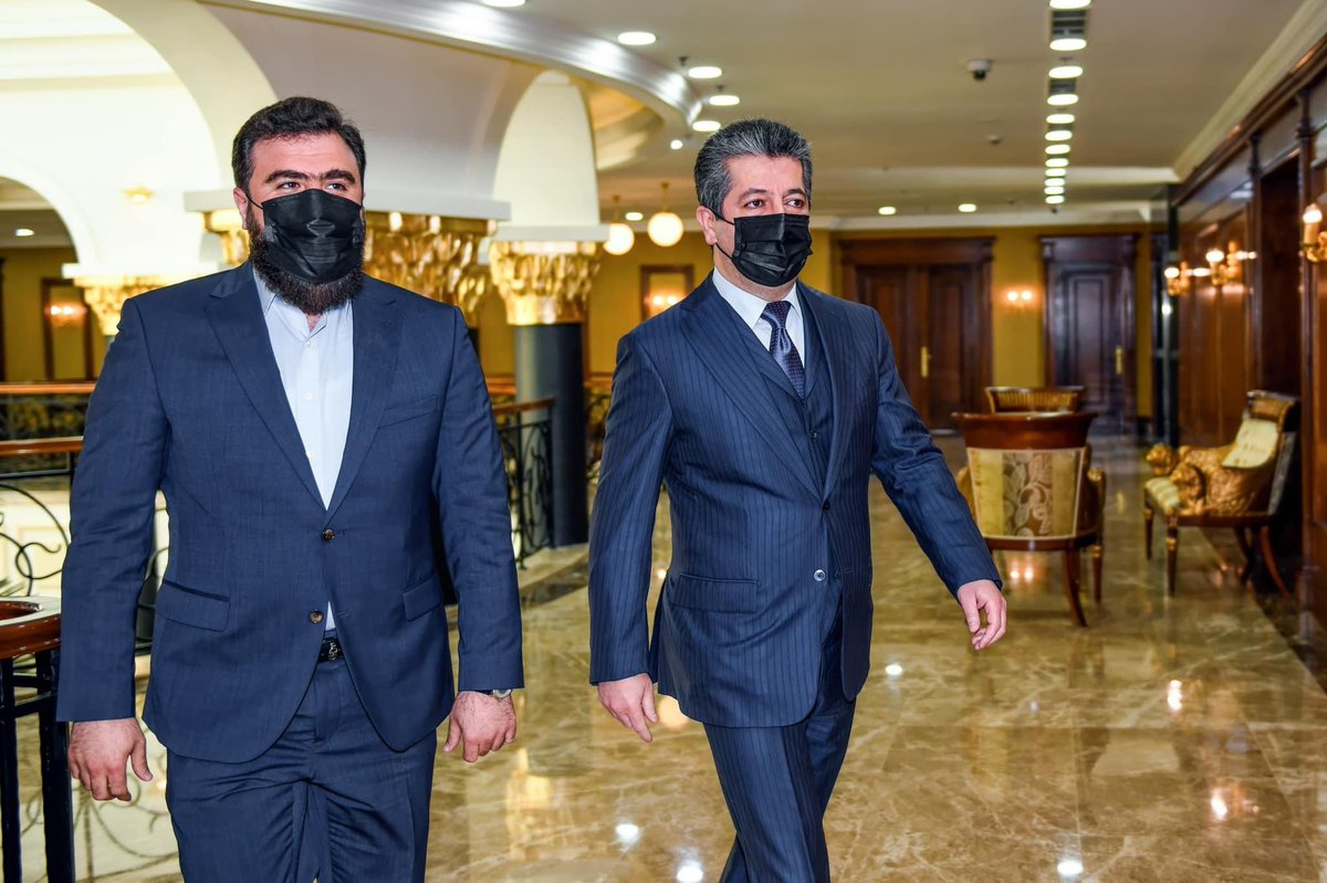 RyanAlChaldean's tweet photo. التقينا مع وفد قيادي من حركة بابليون، رئيس حكومة اقليم كردستان السيد مسرور البرزاني بحضور السيد ريبر احمد وزير داخلية الاقليم كردستان وذلك ضمن جولة سياسية في الإقليم . https://t.co/CcPHqnncMM