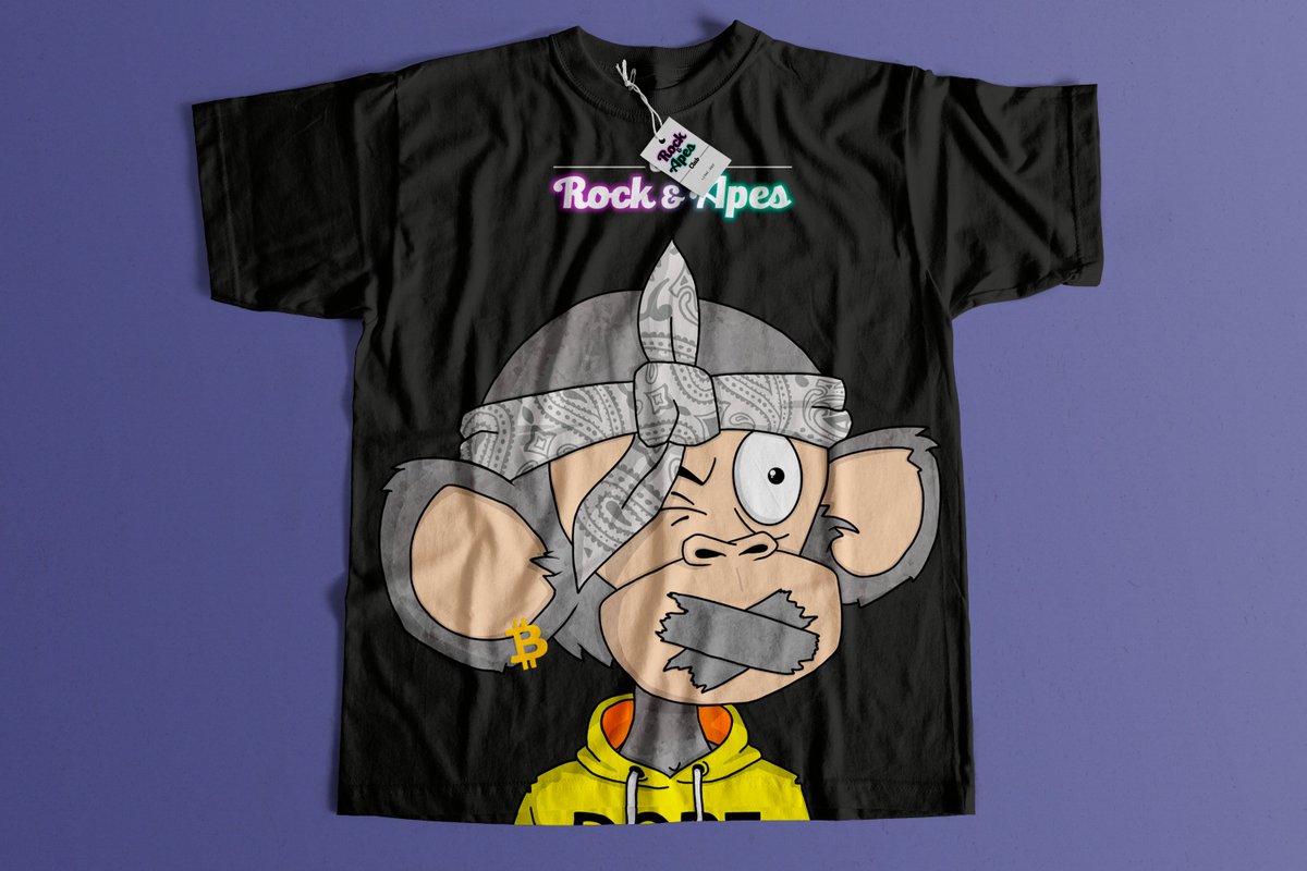 apes_rock's tweet photo. 🤘Hey Rockers!!! 

We are very close to the opening of the club!

🍀Any interaction with this tweet will count as a chance for get WL + t-shirt with your RAC NFT.

#NFT #nftart #Solana #Giveaway https://t.co/iNszuKcJ0s