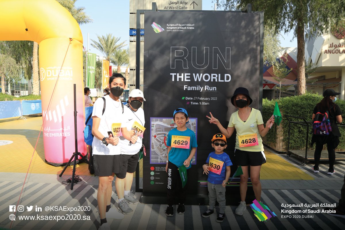 SaudiatExpo's tweet photo. The #Expo2020 ‘Run Around the World’ event is helping to raise awareness of the positive health benefits of physical exercise. 🏃
#KSAExpo2020 https://t.co/BKoQn9VMPy
