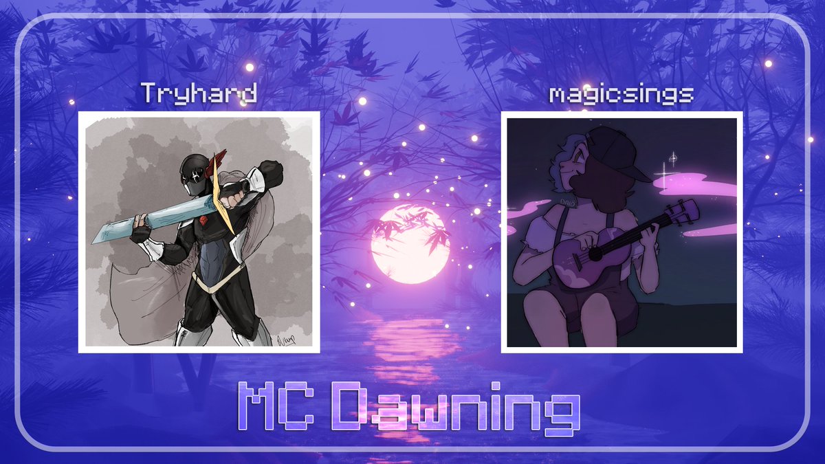 Last but certainly not least, we have our final team announcement... 💫

Welcome our next team: Tryhard &amp; MagicSings! ⭐
<a href="/TryhardPvP_/">Pascal</a> <a href="/magicsings_/">ri</a> 

Check them out TODAY at 3pm EST in MC Dawning! 🌙