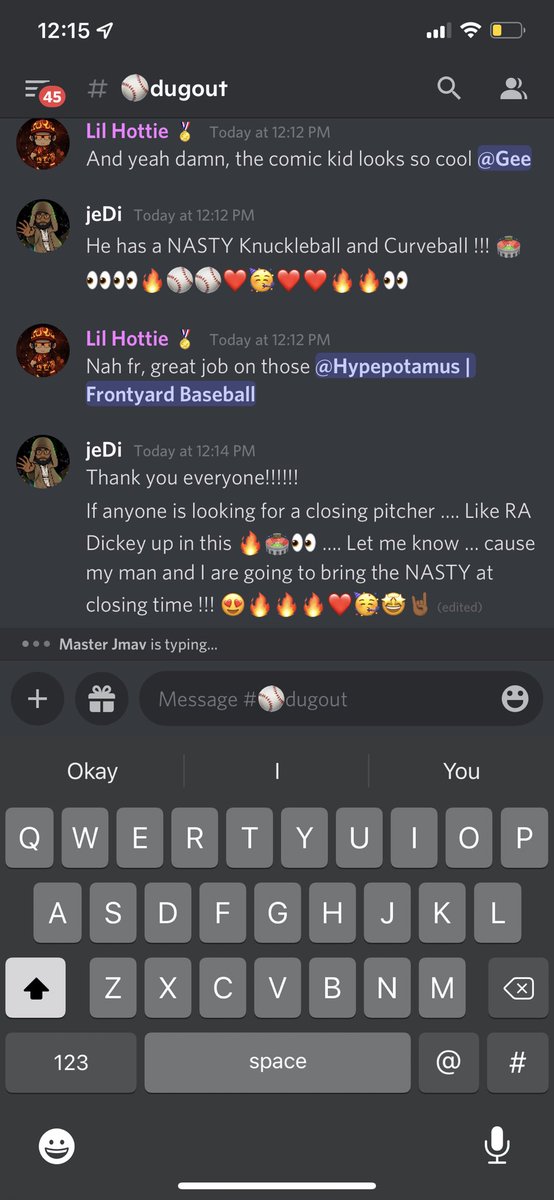 ZADDY0x's tweet photo. When you LOVE ❤️ @FYbaseballNFT so much … but feel the need to talk 💩 to the boys on Sunday morning 🔥😍🥳❤️⚾️🏟 #closingpitcher #curveandknucklesbesittingthemdown 🔥 https://t.co/EIl9onD4dL