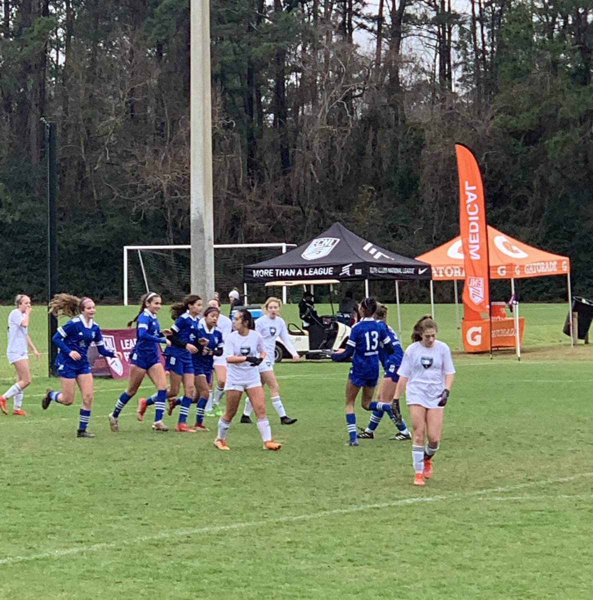 A thrilling #ECNLHou match this morning - just ran out of time. @SportingIowa scored w/five seconds left to win the hard-fought match 2-1. Alexia continued her strong play w/a superb goal off a corner kick. Next up is a 10 a.m. match tomorrow vs. Liverpool IA Michigan. #SomosCE