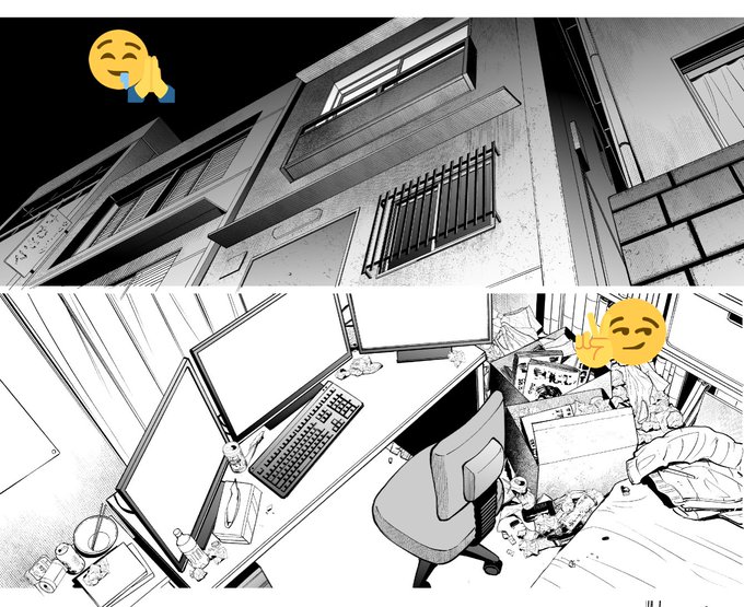 背景アシスタントさんに素晴らしい竿山くんの家を描いていただいた。
これは良い雰囲気出そうだー😳 