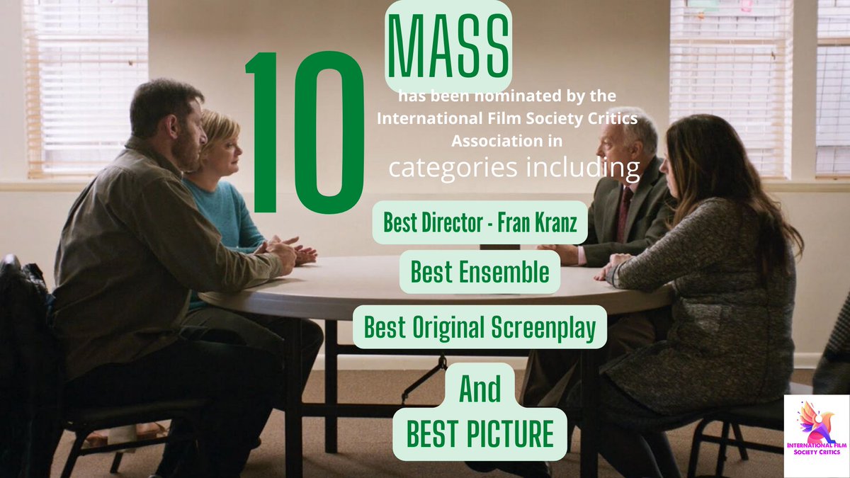 #Mass has received a stunning 10 nominations from the #IFSCA. Congratulations to everyone who worked on this powerful film!