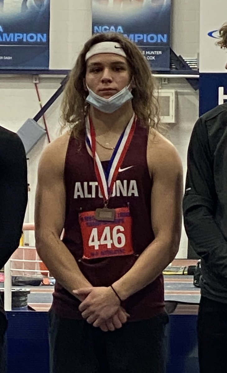 Ty Friedenberger finishes 5th in the long jump at indoor states. ⁦<a href="/AltoonaAthletic/">Altoona Athletics</a>⁩ ⁦<a href="/altoonastrength/">Altoona Speed and Strength</a>⁩ ⁦<a href="/AASDSuper/">AASD Superintendent</a>⁩