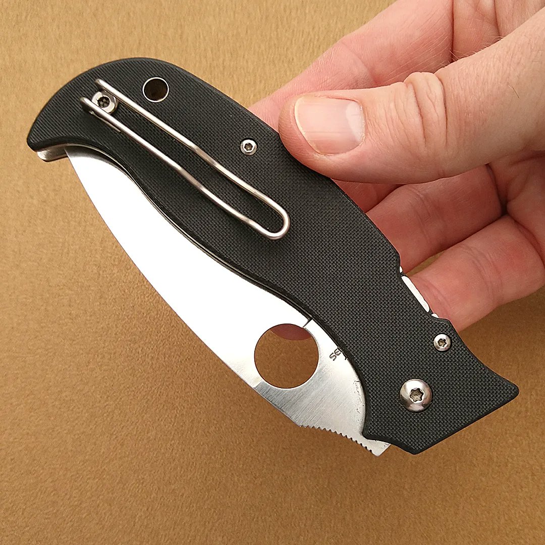 spydercollector's tweet photo. My carry companion this past week was the heavy-duty, but remarkably lightweight, #spyderco #superleaf. https://t.co/naFoPFfYYq