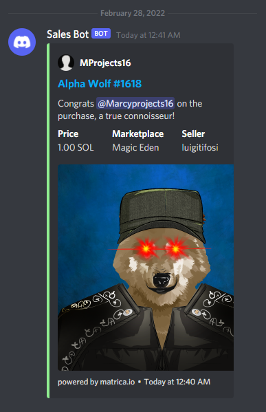 Alphawolf01122's tweet photo. Try not the become a man of success
but rather try to become a man of value

Alpha Wolf #1618 ~ 1 SOL (100$)
https://t.co/hOW4IljHW4 

#solana #solananft 
#NFTs  #NFT #nftcollectors https://t.co/zNYGhVOBRB