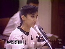 LionelMedia's tweet photo. Memory lane. 1990. Who is this? What did she testify to specifically? https://t.co/fUGeqkMkKp