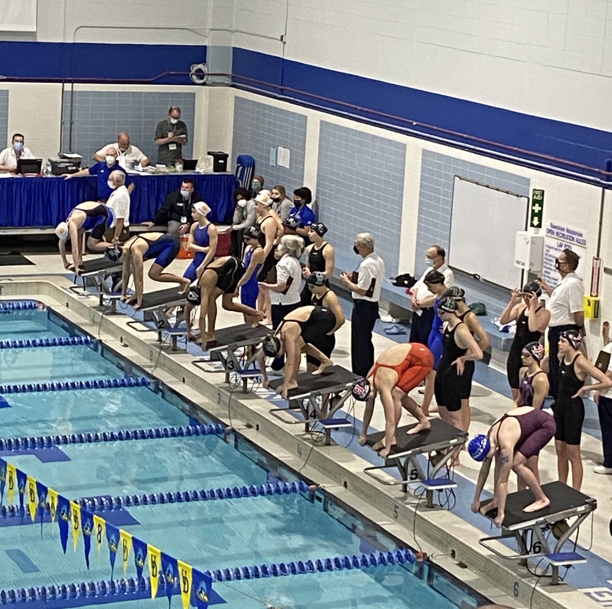 UARaiders's tweet photo. Congratulations to our swim team on a great season! After finishing the regular season 12-0, they went on to finish 3rd overall at the DIAA State Championship meet. Our 200 medley team of Brandt, Keegan, Horning and Caraballo took 1st place 🥇👏 #UAST https://t.co/aywOLhOraT