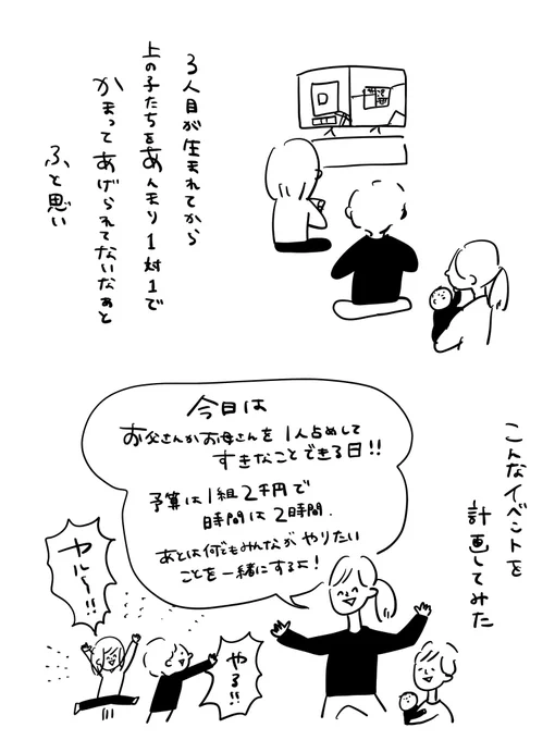 子供と2人で行きたいところに行ってやりたいことをする2時間#むぴーの絵日記 