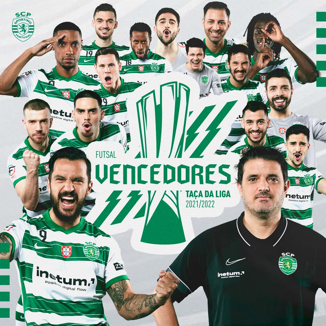 𝐕𝐄𝐍𝐂𝐄𝐃𝐎𝐑𝐄𝐒 DA TAÇA!!! 🏆

O #FutsalSCP conquista a #TaçaDaLiga pelo 3️⃣.º ano consecutivo, ao derrotar na final o SL Benfica por 5-2 🟢⚪