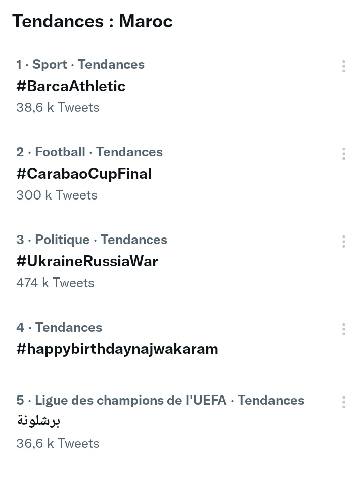 STILL TRENDING IN MOROCCO HAPPY BIRTHDAY YA 7OB   | NAJWA KARAM 