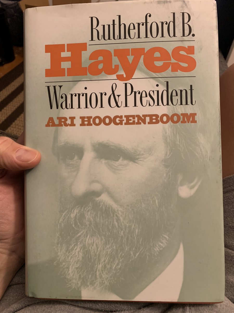 pgrasso's tweet photo. Finishing up excellent bio on @rbhayespres and ready to move on to Garfield. Any good biography recommendations, @GarfieldNPS ? #potus19 #potus20 https://t.co/zJXoB8umHQ