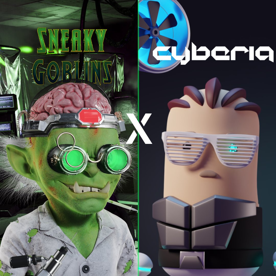 EnterCyberia's tweet photo. Big Giveaway 🎉😍

- 3 WL for @SneakyGoblinNFT 
- 3 WL for @EnterCyberia 

To Enter:
1. Like &amp; RT
2. Follow @EnterCyberia &amp; @SneakyGoblinNFT 
3. Tag 2 NFT Frens

Good Luck 💛 https://t.co/qqOtP60JPN