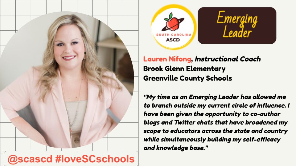 Interested in sharing your voice with other educators and influencing the narrative about teaching and learning ... sounds like SCASCD's Emerging Leaders is for you! #loveSCschools
