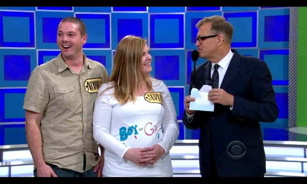 AlexGaskins's tweet photo. On this day 8 years ago. @DrewFromTV @PriceIsRight #priceisright #genderreveal https://t.co/IfvfTwY7zQ