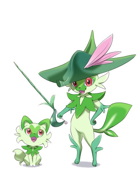 #ポケモンSV #ポケモンプレゼンツ #ニャオハ
ニャオハ進化願望。
立ってほしくないと言う意見が多い様ですが。
自分としては、立ってケットシーみたいな進化をして欲しいです。 